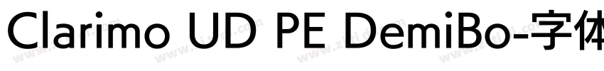 Clarimo UD PE DemiBo字体转换